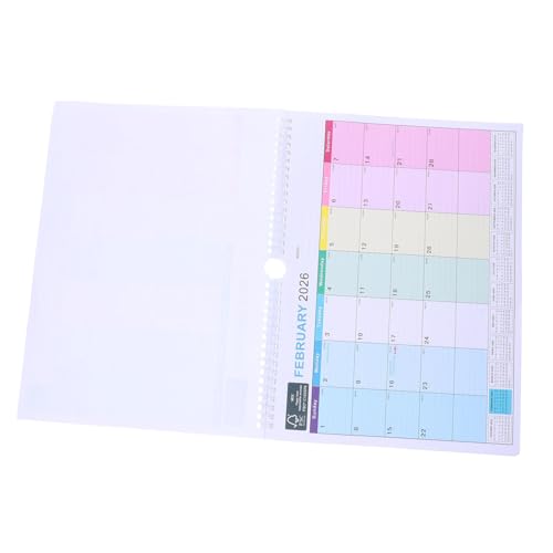 DIYEAH Hängender Wandkalender Monate Planer mit Dickem Großzügigen Notizblöcken Minimalistisches Design für Familie Büro und Akademische Planung von DIYEAH