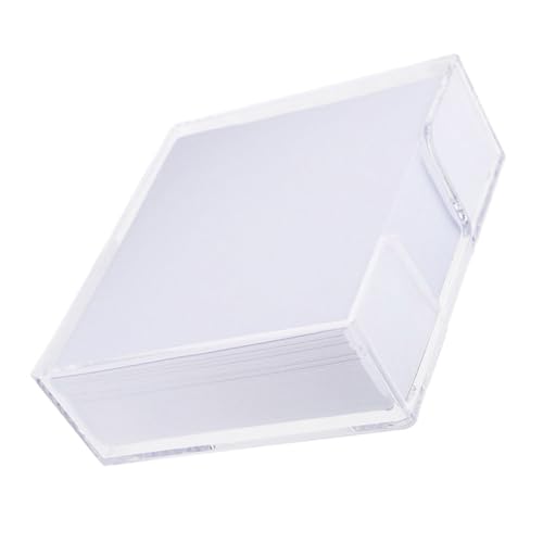 DIYEAH Haftnotizen mit Transparentem Box-organizer Quadratische Mini Memo Pads für Büro und Zuhause Tragbare Zettelblock Nachfüllung Glattes Schreiben mit Stift und Marker Langanhaltend von DIYEAH