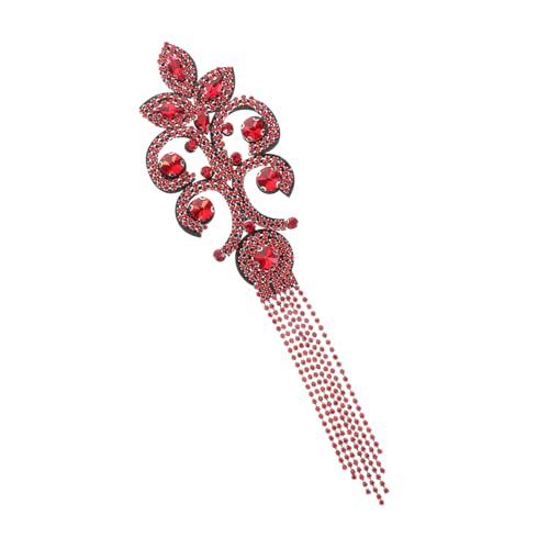 DIYEAH Handgefertigte Strass Quasten Schulterklappen Retro Schulter Dekoration mit Fransen für Damen Vintage Kleider Hochzeitsfeier Gala Accessoire von DIYEAH