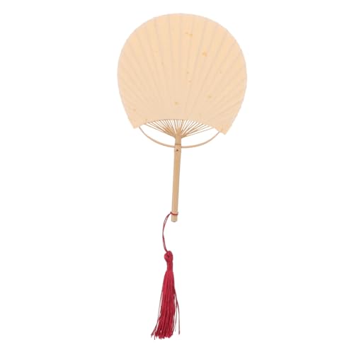 DIYEAH Handgefertigter Chinesischer Bambus Fächer Beige Doppelseitig Blanko für Diy Malerei Leichter Handlicher Fächer mit Elegantem Quastenanhänger für Hochzeit Cosplay Party Dekoration DIYEAH Handgefertigter Chinesischer Bambus Fächer Beige Doppelseitig Blanko für Diy Malerei Leichter Handlicher Fächer mit Elegantem Quastenanhänger für Hochzeit Cosplay Party Dekoration von DIYEAH