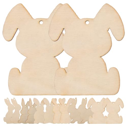 DIYEAH Hasen-Ausschnitte Aus Holz 36 Stück Unfertige Hasen-Rohlinge Aus Holz Zum Bemalen Von Osterhasen-Holzscheiben Für Diy-Bastelarbeiten Frühlings-Osterdekorationen DIYEAH Hasen-Ausschnitte Aus Holz 36 Stück Unfertige Hasen-Rohlinge Aus Holz Zum Bemalen Von Osterhasen-Holzscheiben Für Diy-Bastelarbeiten Frühlings-Osterdekorationen von DIYEAH