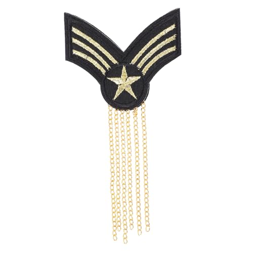 DIYEAH Herren Schulterabzeichen mit Mehrlagigen Quasten Modische Englische Epaulette aus Hochwertigem Eisen Dekorative Schulterklappe für Kostüm und Anzug Einfach zu Befestigen DIYEAH Herren Schulterabzeichen mit Mehrlagigen Quasten Modische Englische Epaulette aus Hochwertigem Eisen Dekorative Schulterklappe für Kostüm und Anzug Einfach zu Befestigen von DIYEAH