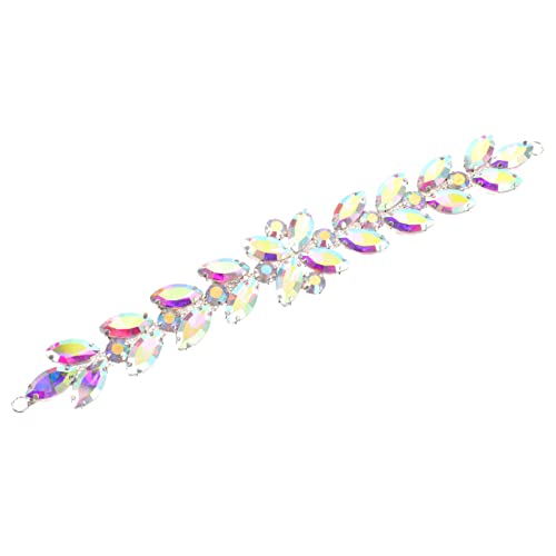 DIYEAH Hochzeits Rhinestone Applikation Dekorativer Sash Belt für Brautkleider Glitzernde Patches zur Verschönerung von Kleidung für Hochzeitszubehör und DIY Projekte von DIYEAH