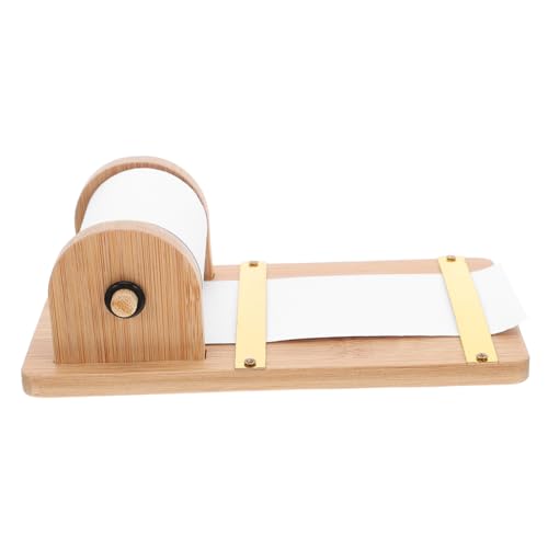 DIYEAH Holz Notizpapier Spender Robuster Desktop Organizer mit Memo Rollenhalter Vielseitig für Büro Lernplatz Kompakter Langlebiger Holz Notizzettelhalter für Effiziente Nutzung von DIYEAH