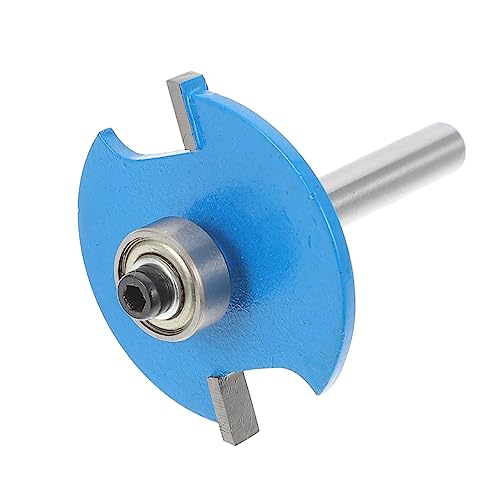 DIYEAH Holzbearbeitungsschneider Slot Schlüsselschlitz-router-bit Schlitzwerkzeug Holzbohrer Holzbearbeitungswerkzeug Holzbearbeitungsfräser Tischlerwerkzeug Hartmetall Blau von DIYEAH