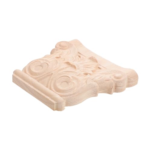 DIYEAH Holzgeschnitzte Eckapplikation Klassische Römische Säule Corbel Unbemalte Möbelverzierung Langlebige Holzornamente Elegante Wanddekoration für Wohnzimmer und Büro DIYEAH Holzgeschnitzte Eckapplikation Klassische Römische Säule Corbel Unbemalte Möbelverzierung Langlebige Holzornamente Elegante Wanddekoration für Wohnzimmer und Büro von DIYEAH