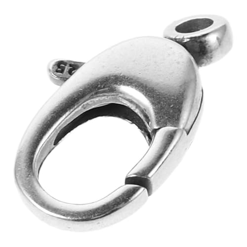DIYEAH Hummerschere kleiner Karabinerverschluss Schmuckherstellung O-Ringe Hummerverschlusszauber für Armbänder Karabinerverschlüsse für Schmuck Karabiner-Schmuck-Verschluss Silber- von DIYEAH