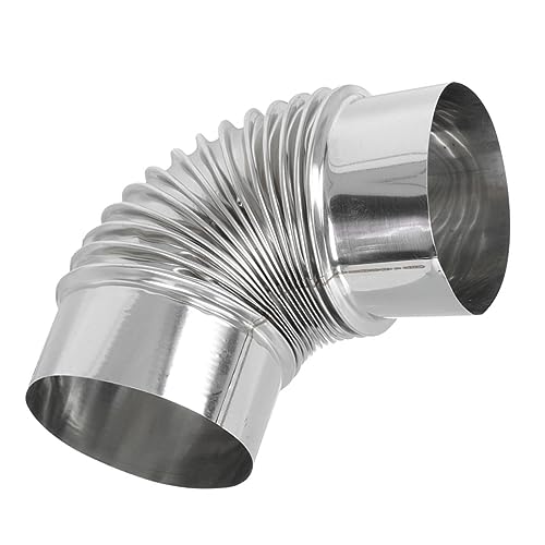 DIYEAH Kaminabzugsrohr Bogen Flexibles Abgasrohr Für Heizöfen Hochwertiges Ofenrohr Für Holzöfen Und Kaminanlagen von DIYEAH
