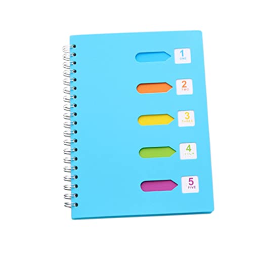 DIYEAH Kategorisierter Notizblock Dicke Spiralbindung Liniertes Notizbuch Blau für Tagebuch Notizen und Planungen Komfortables Schreiben für Schule und Büro von DIYEAH