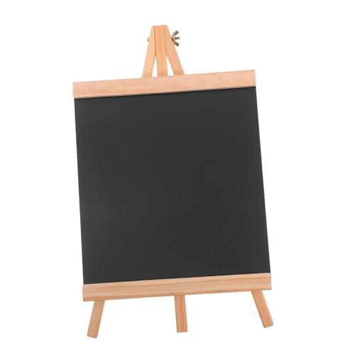 DIYEAH Kreidetafel Menütafel aus Holz Abwischbare Staffelei mit A Rahmen für Restaurant Bar und Hochzeit Einfache Rustikales Design von DIYEAH