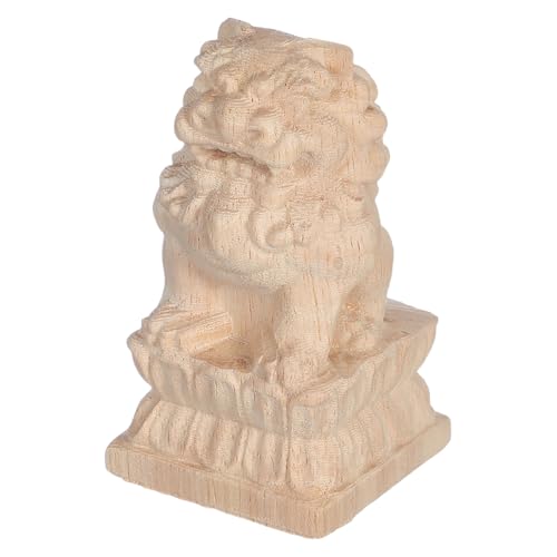DIYEAH Löwenkopf-Zaunpfosten-Finial, holzgeschnitzt, dekorativer Geländeraufsatz – verzierter Newel-Pfosten-Dekor, hölzernes Treppenfinial für Baluster-Bettrahmen DIYEAH Löwenkopf-Zaunpfosten-Finial, holzgeschnitzt, dekorativer Geländeraufsatz – verzierter Newel-Pfosten-Dekor, hölzernes Treppenfinial für Baluster-Bettrahmen von DIYEAH