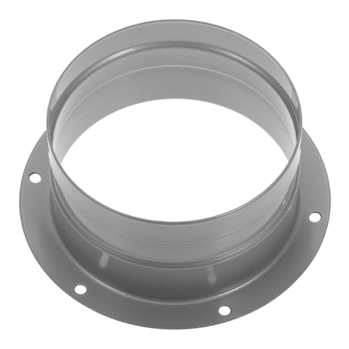 DIYEAH Lüfteranschluss Kanalanschlussflansch Luftkanaladapter Kanalverbinder Abgasschlauchadapter Kanalflansch für Luftaustrittskanal Flanschanschluss Verzinktes Blech Silver von DIYEAH