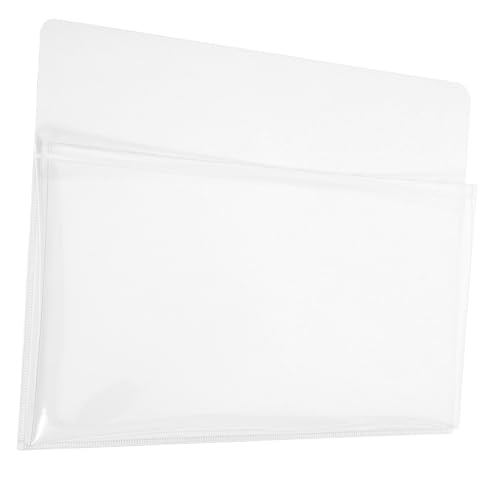 DIYEAH Magnetische Dokumententasche document holder kühlschrank Magnetische Wandordner-Organizer Magnetische Aktenhalter für das Büro kreative stifthalter magnetische Tasche PVC Weiß von DIYEAH