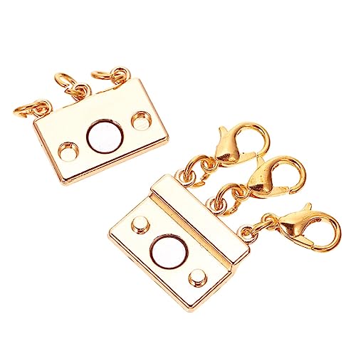 DIYEAH Magnetschnalle mit drei Ringen Halskette geschichtet Silber Magnetischer Schmuckverschluss DIY Schmuckverschluss Magnetverschlüsse selbstgemachte Schnalle Kupfer Golden DIYEAH Magnetschnalle mit drei Ringen Halskette geschichtet Silber Magnetischer Schmuckverschluss DIY Schmuckverschluss Magnetverschlüsse selbstgemachte Schnalle Kupfer Golden von DIYEAH