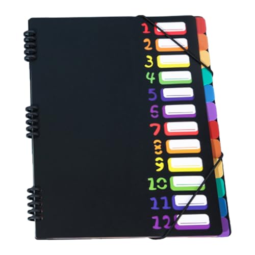 DIYEAH Mappe Aktenordner Geldschein-organizer Mit Taschen Büroordner Ordner-organizer-binder Erweiterbarer Ordner Mit Trennwänden Schule Testordner Dokumenten-organizer-folio Black DIYEAH Mappe Aktenordner Geldschein-organizer Mit Taschen Büroordner Ordner-organizer-binder Erweiterbarer Ordner Mit Trennwänden Schule Testordner Dokumenten-organizer-folio Black von DIYEAH