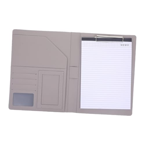 DIYEAH Mappe aktenkoffer aktentasche the playmaker PU-Karten die organizer Inhaber Ordner Reißverschluss Dateiorganisator Notizblock Scrapbooking-Karton Bürobedarf Rostfreier Stahl Brown von DIYEAH