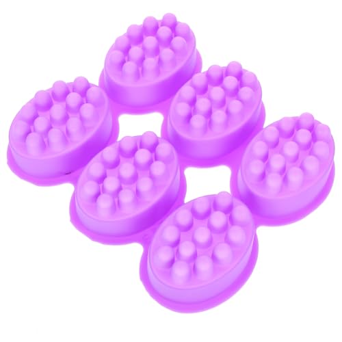 DIYEAH Massage Seifenform Oval Silikon DIY Seifenherstellung Handgefertigte Massage Silikonform für Seifenprojekte von DIYEAH