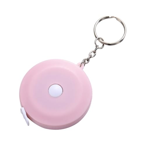 DIYEAH Mini Maßband 1.5m Tragbares HochpräZises RollmaßBand Aus Kunststoff Und Metall Mit Ringdesign FüR KöRpermessung Zuhause Und Outdoor von DIYEAH