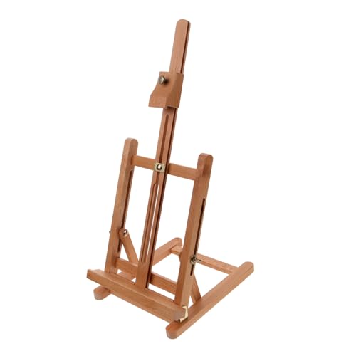 DIYEAH Massive Holzstockung Einstellbar Malstaffeleiständer Zeichnung Anzeige Rahmen Tabelle Trail Steht Stand Staffeleien Studio Malen Groß Kunst Staffelei Gestell Stehen Metall Khaki von DIYEAH