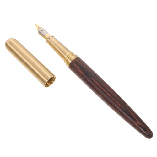 DIYEAH Massivholzstift Schreiben Kalligraphie Stilvoll Brunnen Füller kugelschreiber Signaturstift Schreibstift Business Geschenkstift tragbare Zeichenstifte von DIYEAH