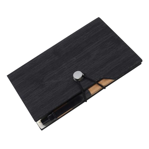 DIYEAH Memo -Pads Index-Tabs-Flags klebrige Anmerkungsregisterkarten Mini Taschenkalender Taschenbuch aus Metall Arbeitsheft kleines Taschenheft Taschennotizbuch Pu Black von DIYEAH