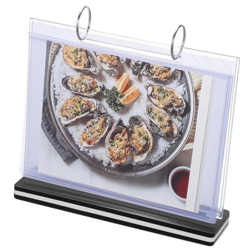 DIYEAH Menühalter Hochformat Seitiger Flip Display Ständer aus Kunststoff für Restaurant und Büro Einfacher Austausch Klare Sichtbarkeit von DIYEAH