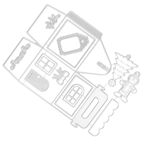 DIYEAH Metall-stanzform mit Weihnachtsmotiv, Schablone für Diy-scrapbooking, Hartstahl, Silber, 17,8 X 11,4 Cm DIYEAH Metall-stanzform mit Weihnachtsmotiv, Schablone für Diy-scrapbooking, Hartstahl, Silber, 17,8 X 11,4 Cm von DIYEAH