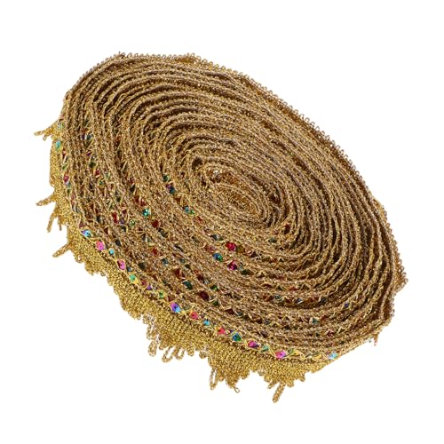 DIYEAH Metallisches Band mit Pailletten für DIY Bastelarbeiten Bekleidungsverschönerung und Blumendekoration Dekoratives Spitzenband für Kreative Projekte DIYEAH Metallisches Band mit Pailletten für DIY Bastelarbeiten Bekleidungsverschönerung und Blumendekoration Dekoratives Spitzenband für Kreative Projekte von DIYEAH