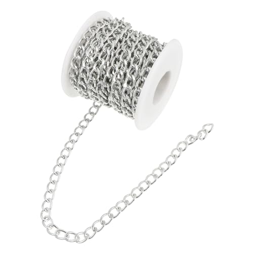 DIYEAH Metallkette Gliederkette Robust zum Basteln Schmuckherstellung DIY Armband Halskette Verlängerung Kettenzubehör für Handgemachte Armbänder und Anhänger DIYEAH Metallkette Gliederkette Robust zum Basteln Schmuckherstellung DIY Armband Halskette Verlängerung Kettenzubehör für Handgemachte Armbänder und Anhänger von DIYEAH