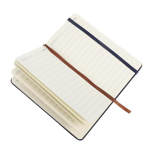 DIYEAH Mini Journal Notizbuch mit Gummibandverschluss Notizblock Dunkelblau für Notizen Erinnerungen und Listen für Geldbörse oder Handtasche von DIYEAH