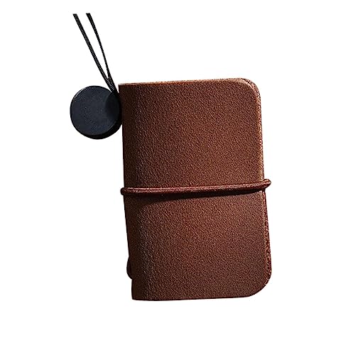 DIYEAH Mini Notizbuch aus Dunkelbraun Schreibwaren für Büroangestellte und Studenten Handliches Notepad für Notizen Planung und Inspiration von DIYEAH