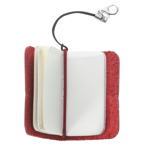 DIYEAH Mini Notizbuch für Studenten und Büroangestellte Praktische Schreibwaren für Zuhause und Büro Matte Wachshaut Weinrot für Notizen und Kreative Ideen von DIYEAH
