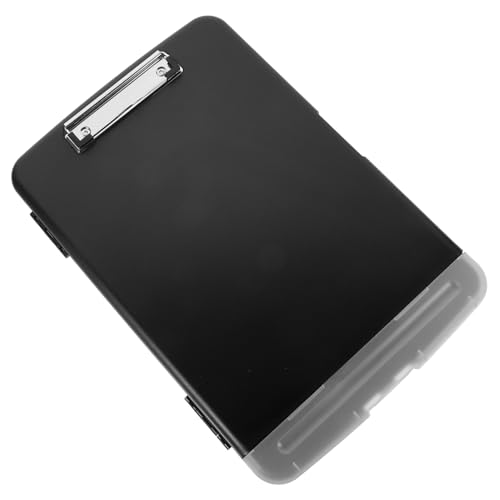 DIYEAH Multifunktionale Transparente Dokumentenbox mit Schreibplatte und Stiftefach Tragbarer Kunststoff aufbewahrungsbehälter für Büro und Zuhause Robust und Bruchsicher von DIYEAH