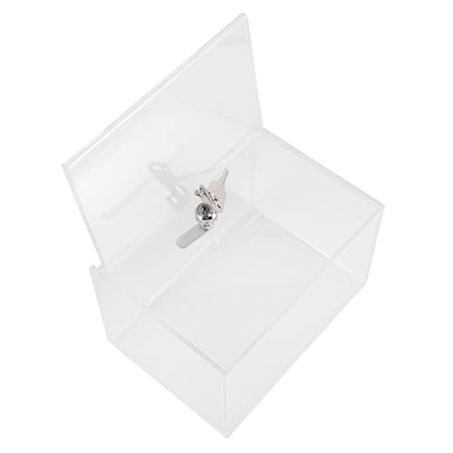 DIYEAH Multifunktionale Transparente Spendenbox mit Schloss Vorschlagsbox für Fundraising Wahlurne Beschwerdekasten Abschließbar Langlebig und Vielseitig DIYEAH Multifunktionale Transparente Spendenbox mit Schloss Vorschlagsbox für Fundraising Wahlurne Beschwerdekasten Abschließbar Langlebig und Vielseitig von DIYEAH