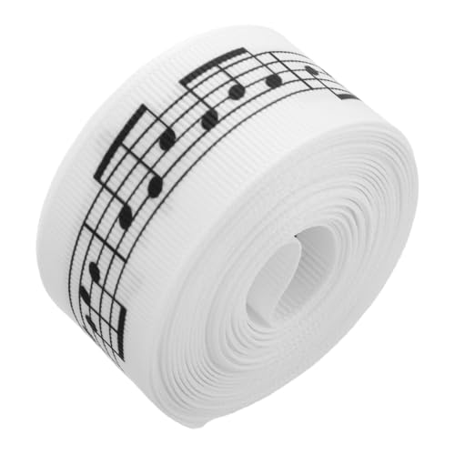 DIYEAH Musiknoten Geschenkband Yards Elegantes Satinband für Geburtstags und Feiertagsdekoration Vielseitig Einsetzbar für Geschenkverpackungen und Feierliche Anlässe von DIYEAH