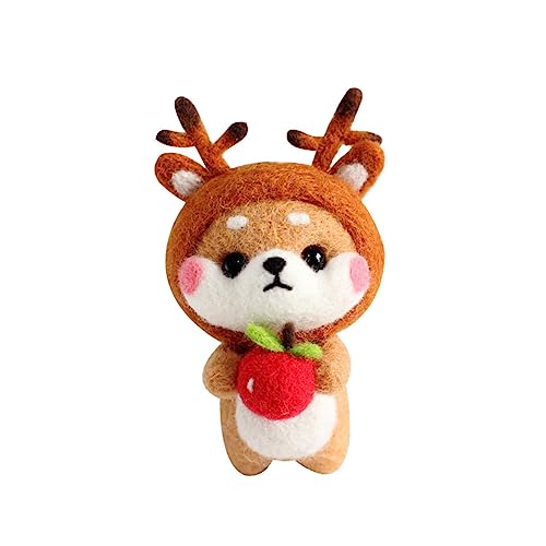 DIYEAH Nadelfilz-Set bastelset basteln für bastelzeug für Miniatur-Buchset Nadelfilzsets für Erwachsene Tierpuppe Wollfilzpuppe für Anfänger Bastelwerkzeug Filzen Nadelfilz Set für Anfänger Tier von DIYEAH