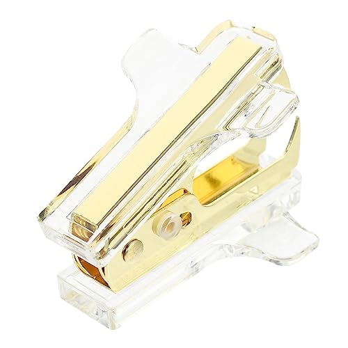 DIYEAH Nagelzieher Büroklammerentferner Mini Kleiner Klammerabzieher Werkzeuge Zum Entfernen Von Klammerentferner Aus Metall Hefter Abzieher Nägel Heben Abzieher Acryl Golden von DIYEAH