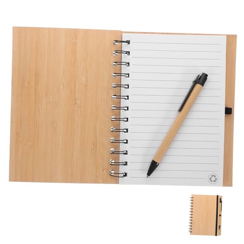 DIYEAH Notizbuch mit Bambuscover Spiralbindung Kreatives Tragbares Schul und Büromaterial Großes Liniertes Notizheft für Notizen Schreiben und Journaling Persönliches Schreibheft DIYEAH Notizbuch mit Bambuscover Spiralbindung Kreatives Tragbares Schul und Büromaterial Großes Liniertes Notizheft für Notizen Schreiben und Journaling Persönliches Schreibheft von DIYEAH