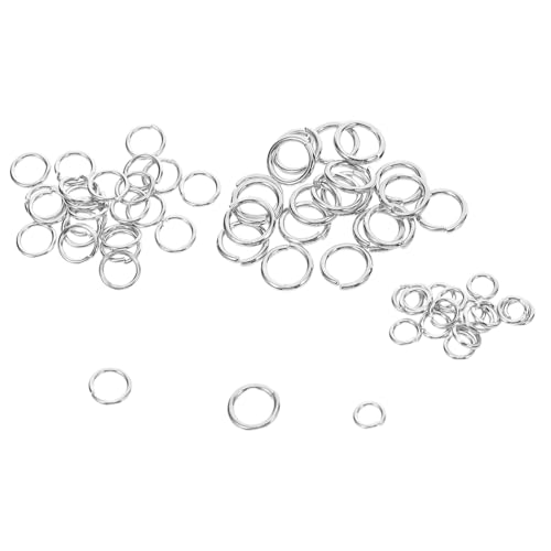 DIYEAH Öffnungsanschlussring Ohrring -erkenntnisse Biegeringe Schmuckteile Schlüsselanhänger-verbindungsringe Reparaturringe Für Halsketten Reifen Für Die Schmuckherstellung Silber Metall von DIYEAH
