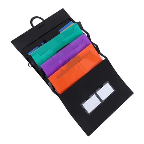 DIYEAH Ordner Mail Organizer Wandmontage Akten Wand Organizer Hängeregistraturhalter Büro Wand Organizer Wand Dokumentenhalter Wand Mail Organizer Schwarzer Kunststoff von DIYEAH