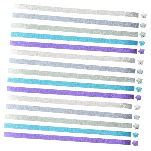 DIYEAH Origami Papier Set mit Glitzer Bunte Faltstreifen für DIY Projekte Glänzende Bastelmaterialien für Kreative Dekorationen und Festliche Bastelarbeiten DIYEAH Origami Papier Set mit Glitzer Bunte Faltstreifen für DIY Projekte Glänzende Bastelmaterialien für Kreative Dekorationen und Festliche Bastelarbeiten von DIYEAH