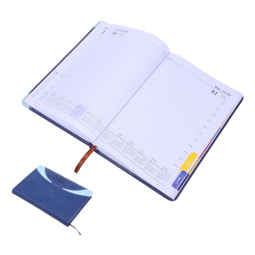 DIYEAH PU Notizbuch mit Monatsindizes Tagebuch für Organisation von Terminen und Notizen für und Alltag Tragbar und Langlebig von DIYEAH