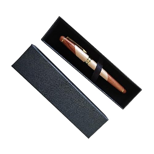 DIYEAH Palisander Füllfederhalter Set mit Schwarzer Box Büromaterial für Schule Büro und Besondere Anlässe Langlebig und Verarbeitet Perfektes von DIYEAH