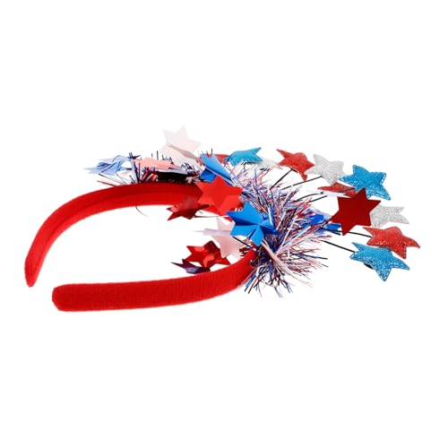 DIYEAH Pentagramm-stirnband Party-kopfbedeckung Mit Patriotischem Motto Stirnbänder Zum Tag Der Unabhängigkeit Haarreifen Zum Gedenktag Dekoration Haarband Haarreiber Partystirnband Vlies von DIYEAH