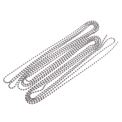 DIYEAH Perlenkette mit Passenden Verbindern Durchmesser Silber für Schlüsselanhänger und Mehr Einfach Anpassbar DIYEAH Perlenkette mit Passenden Verbindern Durchmesser Silber für Schlüsselanhänger und Mehr Einfach Anpassbar von DIYEAH