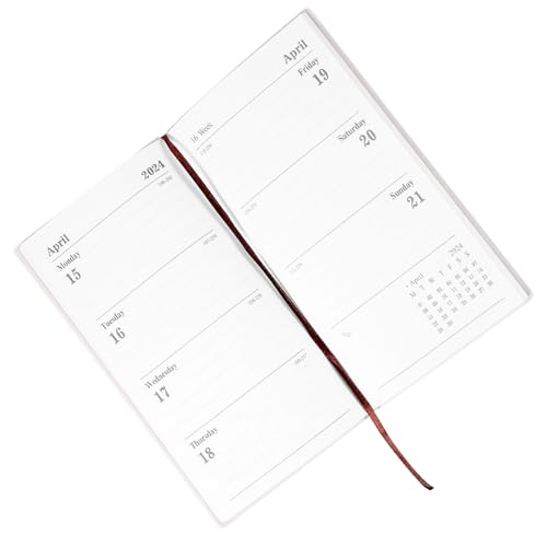 DIYEAH Planner Notepad mit Marmor Design Täglicher Englischer Notizblock für Zeitmanagement Dekoratives Notizbuch für Bürobedarf für Aufgaben und Projekte von DIYEAH