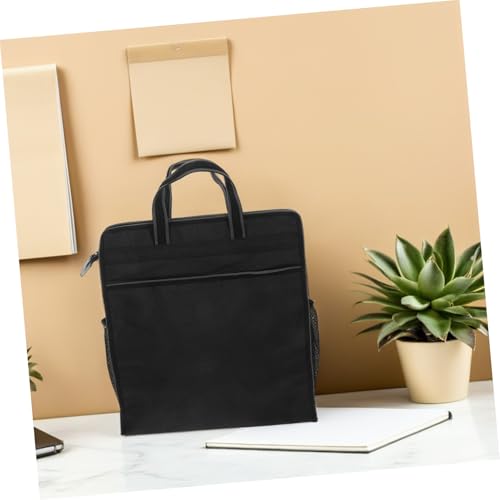 DIYEAH Portable Dokumenten-handtasche mit Reißverschluss Oxford Aktenmappe mit Tragegriff Business-organizer für Dokumente Mobiler Aktenkoffer Vielseitige Büro Reise-mappe von DIYEAH