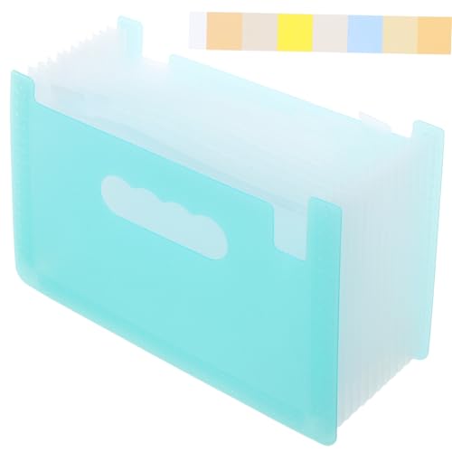 DIYEAH Praktischer Quittungs Organizer Fächermappe für Dokumente und Transparentes Design mit Fächern für Büro Schule von DIYEAH