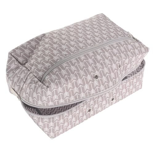 DIYEAH Projekttaschen häkeln gehäkelter Taschenorganisator Garnorganisator Strickspeicher Stricktasche Tasche mit Häkelnadel Garnsack Garn-Tasche Taschen stricken Stoff von DIYEAH