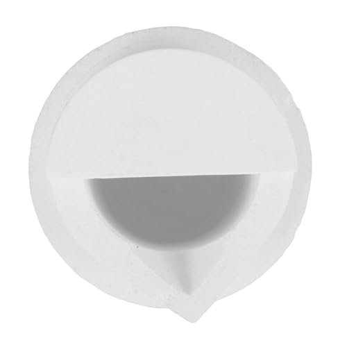 DIYEAH Quartzschmelzschale mit Deckel Hochtemperaturbeständiger Quarz Kreuzschmelzbecher für Schmuck Metall und Goldschmelze Laborbedarf und Gießform von DIYEAH